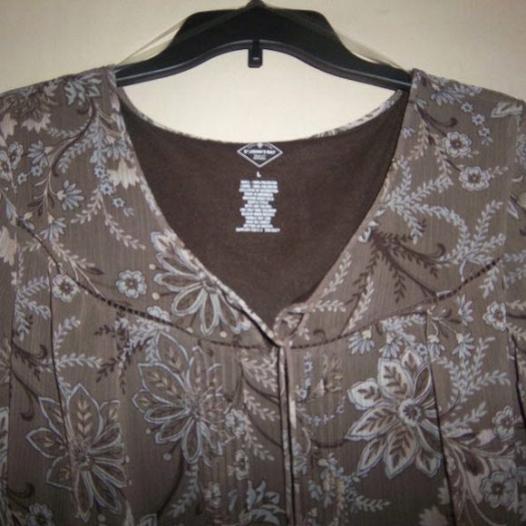 Cocoa floral blouse - Picture 1 of 2
